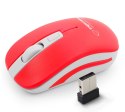 EM126WR ES PERANZA MYSZ BEZ PRZ. 2.4GHZ 4D O PT. USB URANUS CZERWONO/BIAŁA
