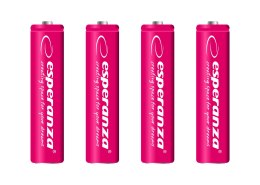 EZA102R ES PERANZA AKUMULATORKI NI-MH AAA 1000MAH 4SZT. CZERWONE