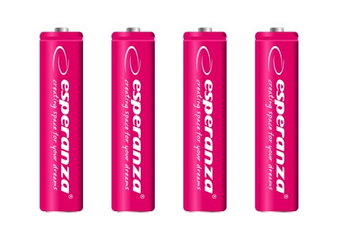 EZA102R ES PERANZA AKUMULATORKI NI-MH AAA 1000MAH 4SZT. CZERWONE EZA102R ES PERANZA AKUMULATORKI NI-MH AAA 1000MAH 4SZT. CZERWONE