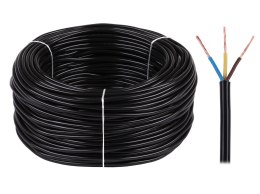 KABEL ELEKTRYCZNY OMY 3x1,5 300/300V CZARNY
