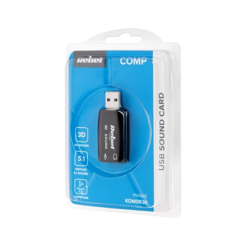 KARTA DŹWIĘKOWA USB 5.1 REBEL KARTA DŹWIĘKOWA USB 5.1 REBEL