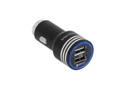 ŁADOWARKA SAMOCHODOWA KRUGER&MATZ 2xUSB 4800MA Z FUNKCJĄ QUICK CHARGE 3.0