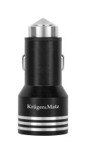ŁADOWARKA SAMOCHODOWA KRUGER&MATZ 2xUSB 4800MA Z FUNKCJĄ QUICK CHARGE 3.0