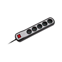 LISTWA ZASILAJĄCA REBEL 5 GNIAZD Z  PRZEŁĄCZNIKIEM (3M, 3x1,5MM)