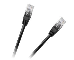 PATCHCORD KABEL UTP 8C WTYK-WTYK 0,5M CCA CZARNY CAT.6E