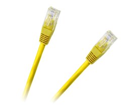 PATCHCORD KABEL UTP 8C WTYK-WTYK 1.5M CCA ŻÓŁTY
