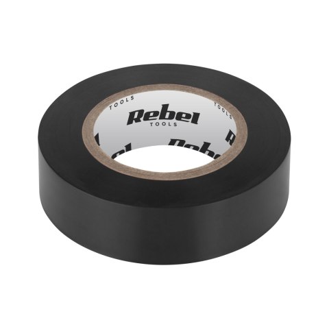 TAŚMA IZOLACYJNA KLEJĄCA REBEL (0,13 MM x 19 MM x 20 YD) CZARNA TAŚMA IZOLACYJNA KLEJĄCA REBEL (0,13 MM x 19 MM x 20 YD) CZARNA