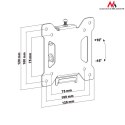 UCHWYT DO TELEWIZORA MACLEAN, MAx VESA 100x100, 13-27", 20KG, CZARNY, MC-596