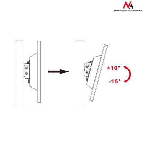 UCHWYT DO TELEWIZORA MACLEAN, MAx VESA 100x100, 13-27", 20KG, CZARNY, MC-596 UCHWYT DO TELEWIZORA MACLEAN, MAx VESA 100x100, 13-27", 20KG, CZARNY, MC-596