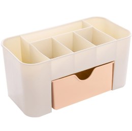 AG605A ORGANIZER NA KOSMETYKI BIEL-RÓŻ