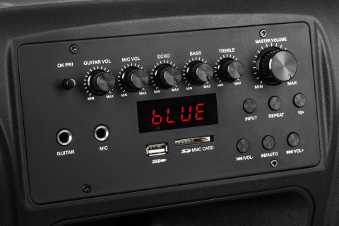 AKTYWNA KOLUMNA GŁOŚNIKOWA (Z 2 MIKROFONAMI BEZ PRZEWODOWYMI UHF, SD, BLUETOOTH, FM, USB) 40 WATT AKTYWNA KOLUMNA GŁOŚNIKOWA (Z 2 MIKROFONAMI BEZ PRZEWODOWYMI UHF, SD, BLUETOOTH, FM, USB) 40 WATT