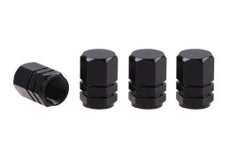 ALUMINIOWE NAKRĘTKI NA WENTYLE KA PTURKI CZARNE 4 SZT AMIO-02237