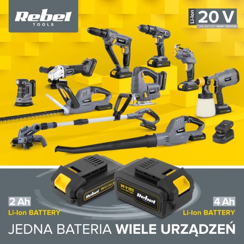 BATERIA AKUMULATOROWA 20V, 2A REBEL TOOLS BATERIA AKUMULATOROWA 20V, 2A REBEL TOOLS