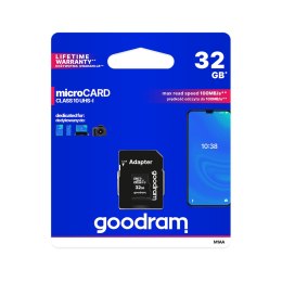 KARTA  PAMIĘCI MICROSD 32GB UHS-I GOODRAM Z ADA PTEREM