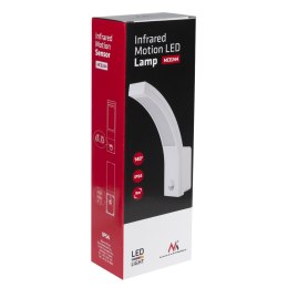 LAM PA LED Z CZUJNIKIEM RUCHU MACLEAN, CZUJNIK RUCHU PIR, KOLOR BIAŁY, 10W, IP54, 750LM, BARWA NEUTRALNA BIAŁA (4000K) MCE244 W