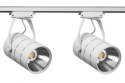 LAM PA SKLE POWA LED REFLEKTOR SZYNOWY JEDNOFAZOWY BIAŁY METALOWY 30W 2550 LM ŚWIATŁO NEUTRALNE 4000K