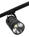 LAM PA SKLE POWA LED REFLEKTOR SZYNOWY JEDNOFAZOWY CZARNY 30W 2550 LM ŚWIATŁO NEUTRALNE 4000K