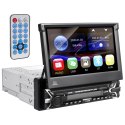 RADIOODTWARZACZ SAMOCHODOWY AUDIOCORE, WYSUWANY DOTYKOWY  PANEL LCD 7" 1080P, MP5, AVI DIVX, BLUETOOTH, RDS,  PILOT W ZESTAWIE, AC