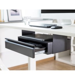SZUFLADA ERGONOMICZNA  PODBIURKOWA MACLEAN, ORGANIZER, CZARNA, MAx 5KG, MC-875