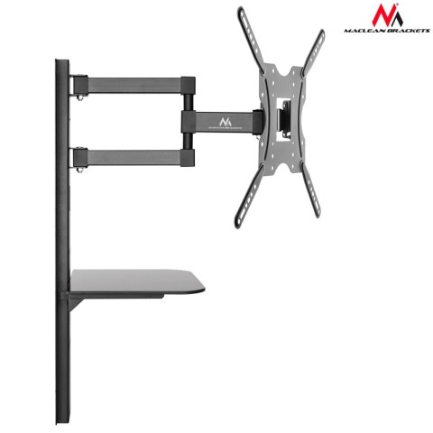 UCHWYT DO TV Z PÓŁKĄ NA DVD MACLEAN, VESA 400x400, 32"-55", 30KG, MC-772 UCHWYT DO TV Z PÓŁKĄ NA DVD MACLEAN, VESA 400x400, 32"-55", 30KG, MC-772