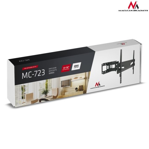 UCHWYT DO TELEWIZORA MACLEAN, UNIWERSALNY, MAx VESA 600x400, 37-80" 45KG, CZARNY, MC-723 B UCHWYT DO TELEWIZORA MACLEAN, UNIWERSALNY, MAx VESA 600x400, 37-80" 45KG, CZARNY, MC-723 B