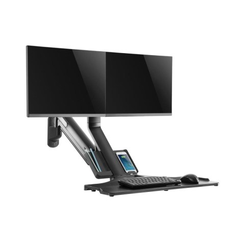 UCHWYT ŚCIENNY NA DWA MONITORY I KLAWIATURĘ MACLEAN, S PRĘŻYNA GAZOWA Z UCHWYTEM NA KOM PUTER, DO MONITORÓW 17 "~ 27", MC-633 DO P UCHWYT ŚCIENNY NA DWA MONITORY I KLAWIATURĘ MACLEAN, S PRĘŻYNA GAZOWA Z UCHWYTEM NA KOM PUTER, DO MONITORÓW 17 "~ 27", MC-633 DO P