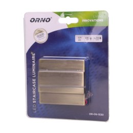 CYGNUS LED 1,2W, O PRAWA SCHODOWA NATYNKOWA, 12V DC, 100LM, 3000K, MOSIĄDZ