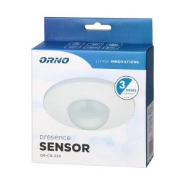 CZUJNIK RUCHU 360 ST. IP20, 2000W, 3 SENSORY, REGULACJA ZASIĘGU ?3M-20M, BIAŁY
