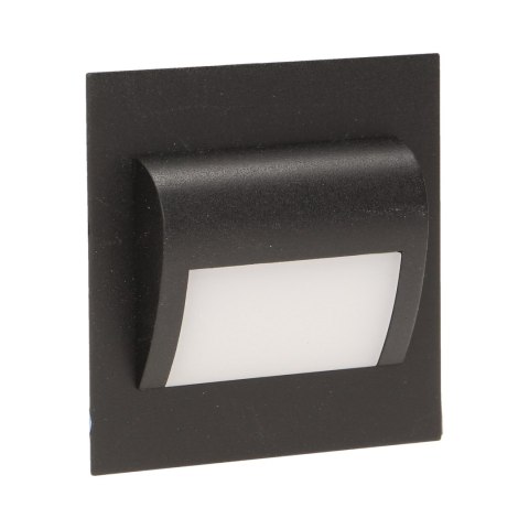DRACO LED 1,2W, O PRAWA SCHODOWA PODTYNKOWA, 12V DC, 100LM, 3000K, CZARNA DRACO LED 1,2W, O PRAWA SCHODOWA PODTYNKOWA, 12V DC, 100LM, 3000K, CZARNA