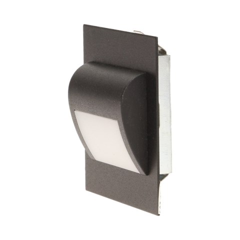 DRACO LED 1,2W, O PRAWA SCHODOWA PODTYNKOWA, 12V DC, 100LM, 3000K, CZARNA DRACO LED 1,2W, O PRAWA SCHODOWA PODTYNKOWA, 12V DC, 100LM, 3000K, CZARNA