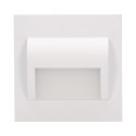 DRACO LED 1,2W, O PRAWA SCHODOWA  PODTYNKOWA, 12V DC, 100LM, 6000K, BIAŁA