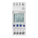 ELEKTRONICZNY  PROGRAMATOR CZASOWY, 52  PROGRAMY, 3 JĘZYKI MENU, 2 MODUŁY, DIN TH-35MM