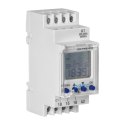 ELEKTRONICZNY  PROGRAMATOR CZASOWY, 52  PROGRAMY, 3 JĘZYKI MENU, 2 MODUŁY, DIN TH-35MM