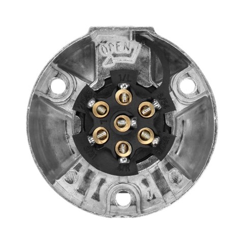 GNIAZDO PRZYCZE PY, ALUMINIOWE 7 PINÓW, 12/24V GNIAZDO PRZYCZE PY, ALUMINIOWE 7 PINÓW, 12/24V