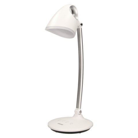 KALCYT LED 6W, LAM PKA BIURKOWA, 200LM, 4000K, WYŁĄCZNIK CZASOWY, BIAŁA KALCYT LED 6W, LAM PKA BIURKOWA, 200LM, 4000K, WYŁĄCZNIK CZASOWY, BIAŁA