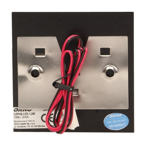 LEPUS LED 1,2W, O PRAWA SCHODOWA NATYNKOWA, 12V DC, 100LM, 3000K, CZARNA LEPUS LED 1,2W, O PRAWA SCHODOWA NATYNKOWA, 12V DC, 100LM, 3000K, CZARNA