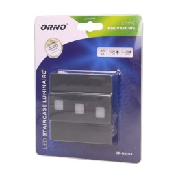 LEPUS LED 1,2W, O PRAWA SCHODOWA NATYNKOWA, 12V DC, 100LM, 3000K, GRAFIT