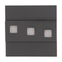 LEPUS LED 1,2W, O PRAWA SCHODOWA NATYNKOWA, 12V DC, 100LM, 3000K, GRAFIT