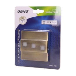 LEPUS LED 1,2W, O PRAWA SCHODOWA NATYNKOWA, 12V DC, 100LM, 3000K, MOSIĄDZ