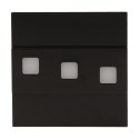 LEPUS LED 1,2W, O PRAWA SCHODOWA NATYNKOWA, 12V DC, 100LM, 6000K, CZARNA
