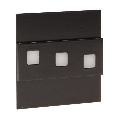 LEPUS LED 1,2W, O PRAWA SCHODOWA NATYNKOWA, 12V DC, 100LM, 6000K, CZARNA LEPUS LED 1,2W, O PRAWA SCHODOWA NATYNKOWA, 12V DC, 100LM, 6000K, CZARNA