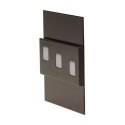 LEPUS LED 1,2W, O PRAWA SCHODOWA NATYNKOWA, 12V DC, 100LM, 6000K, CZARNA