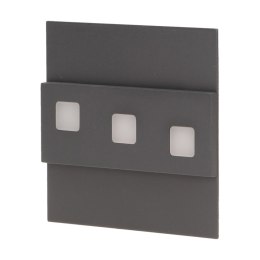 LEPUS LED 1,2W, O PRAWA SCHODOWA NATYNKOWA, 12V DC, 100LM, 6000K, GRAFIT