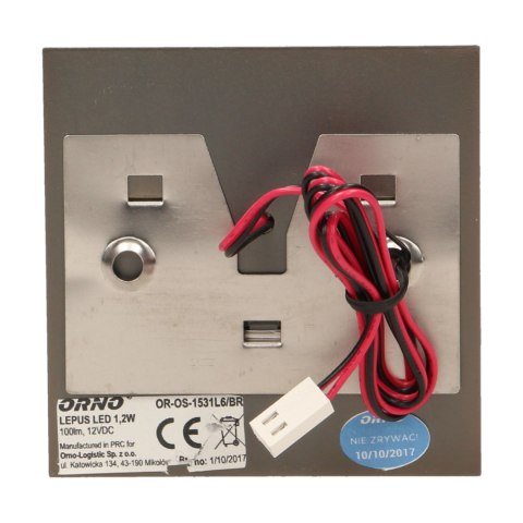 LEPUS LED 1,2W, O PRAWA SCHODOWA NATYNKOWA, 12V DC, 100LM, 6000K, MOSIĄDZ LEPUS LED 1,2W, O PRAWA SCHODOWA NATYNKOWA, 12V DC, 100LM, 6000K, MOSIĄDZ
