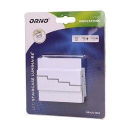 LYNX LED 1,2W, O PRAWA SCHODOWA NATYNKOWA, 12V DC, 100LM, 3000K, BIAŁA