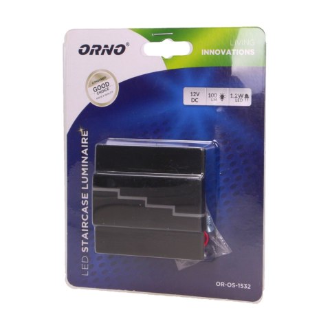 LYNX LED 1,2W, O PRAWA SCHODOWA NATYNKOWA, 12V DC, 100LM, 3000K, CZARNA LYNX LED 1,2W, O PRAWA SCHODOWA NATYNKOWA, 12V DC, 100LM, 3000K, CZARNA