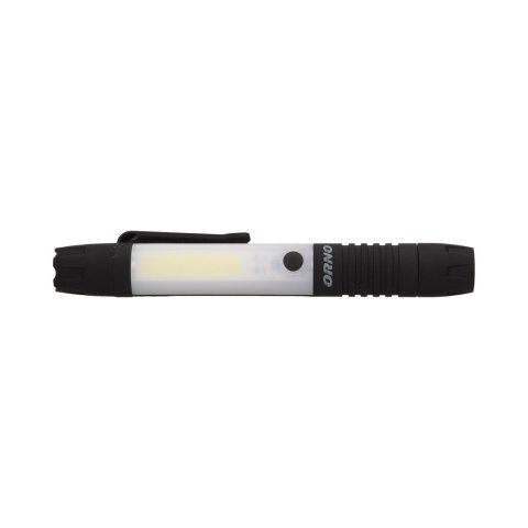 LATARKA WARSZTATOWA LED COB 3W+0,5W, 240LM+40LM, 3 x AAA, MAGNES LATARKA WARSZTATOWA LED COB 3W+0,5W, 240LM+40LM, 3 x AAA, MAGNES