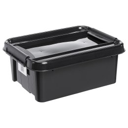 POJEMNIK Z  POKRYWĄ PLASTTEAM PROBOx RECYCLE QR 21L CZARNY