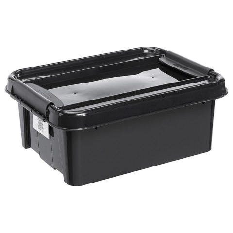 POJEMNIK Z  POKRYWĄ PLASTTEAM PROBOx RECYCLE QR 21L CZARNY