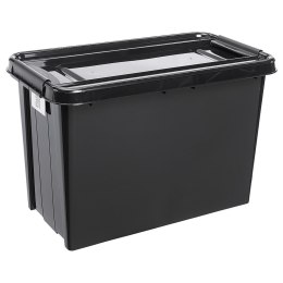 POJEMNIK Z  POKRYWĄ PLASTTEAM PROBOx RECYCLE QR 70L CZARNY